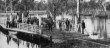 Old punt at Echuca circa 1860